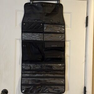 NEW Mary Kay Hanging Pocket Organizer Bag for jewelry, makeup, black clear D57
